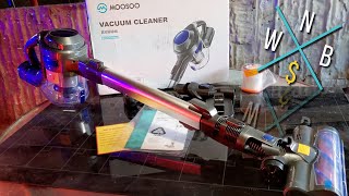 Moosoo XL-618A Electric Cordless Vacuum: Unboxing \u0026 Review