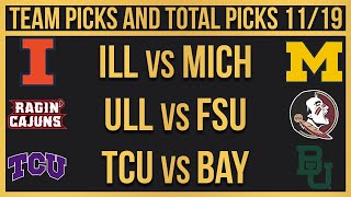FREE College Football Picks Today 11/19/22 NCAAF Week 12 Betting Picks and Predictions