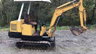 YANMAR YB151 ALL WORKING WELL 1.5T MINI DIGGER SOLD BY www.catlowdycarriages.com