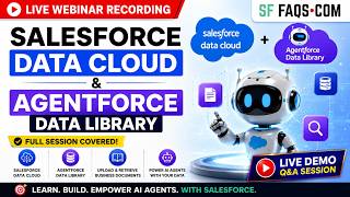 Salesforce Data Cloud & Agentforce Data Library Full Tutorial | Live Webinar Recording