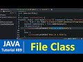 Java Tutorial #89 - Java File Class to Create and Delete Files in Directory