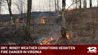 Dry, windy weather conditions heighten fire danger