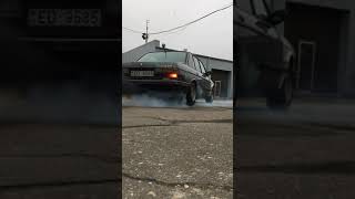 BMW e28 524td burnout/blowing up the turbo