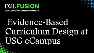 Democratizing Learning Analytics: The Development of Evidence-Based Curriculum Design at USG eCampus