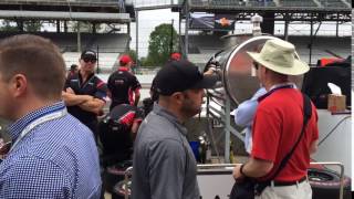 Buddy Lazier leaving pits Fast Friday 2016