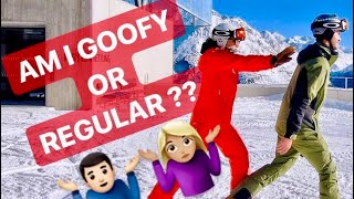 The 3 Ways to Find out if You A Goofy or Regular snowboarder - Snowboard Instructor