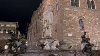 Nettuno fountain in Florence, Italy.