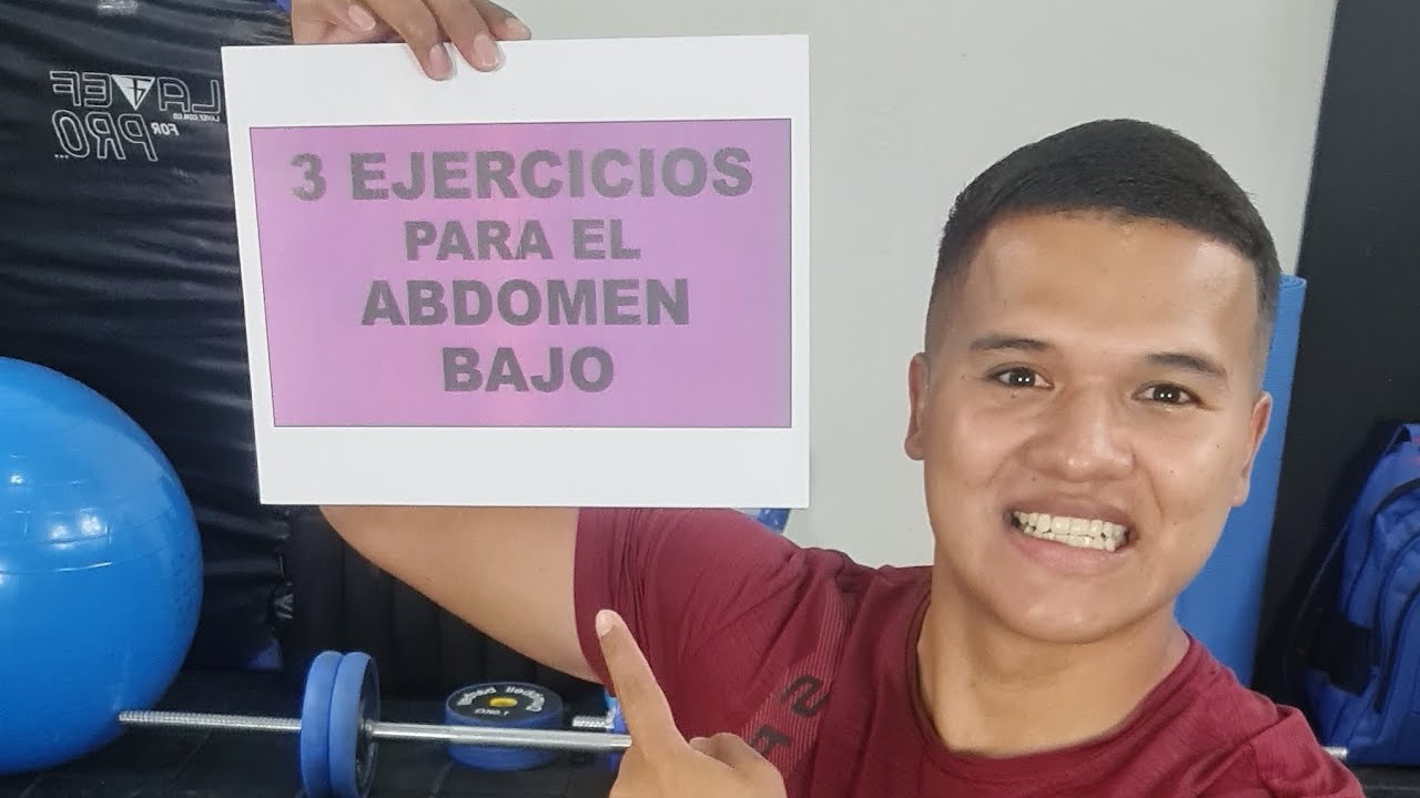 TRES EJERCICIOS PARA APLANAR EL ABDOMEN BAJO EN POCAS SEMANAS - YouTube