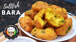 Saltfish Bara || Salted Cod and Split Pea Fritters #stayhome - Episode 254