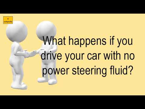Can you drive without steering fluid?