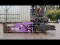 service process of a prodem hydraulic hammer