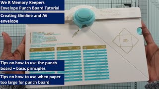 How to use Envelope Punch Board by We R Makers | Tips on making larger envelopes