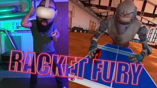 Meta Quest 2 - Racket Fury - Seriously, This Feels REAL! WITH ROBOTS... Awkward...