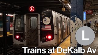 L Trains at DeKalb Avenue | MTA NYCT Subway - BMT Canarsie Line