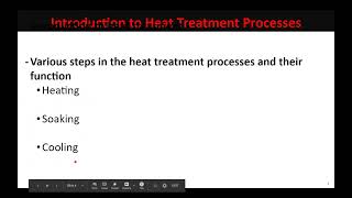 Lecture 08  Intoduction to Heat Treatment