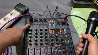 CARA SETING MIXER WISDOM ES4 KESPEAKER AKTIV