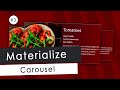 Responsive Materialize Carousel - part 3