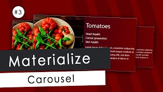 Responsive Materialize Carousel - part 3