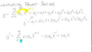 Differentiating a Power Series