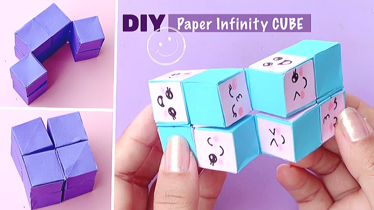 How To Make A Paper Infinity Cube? Infinity Cube Fidget Toy (viral ...