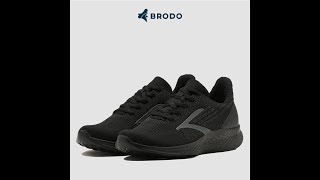 Sepatu Sneaker Casual Original Brodo Active Full Black TotoSuryo x Brodo Footwear #TotoSuryo