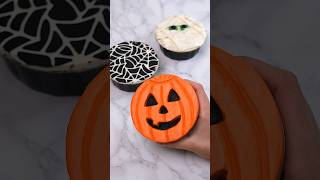 Mini pumpkin cakes 🎃 Easy Halloween ideas #halloweencake #cakedecorating #minicake