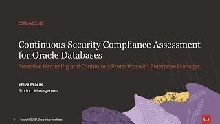 Continuous Security Compliance Assessment for Oracle Databases