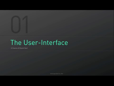 C4D Basics | 01 – The User Interface Basics – A Cinema4D Quickstart