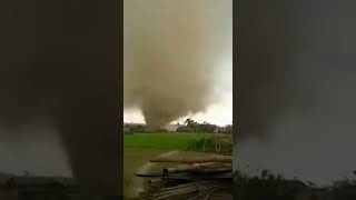 Insane Tornado 🌪️🌪️ in Barpeta Assam India 😱😱😱😱 cyclone asani ke effects #naturesfury 😲