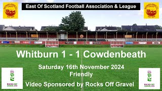 Whitburn v Cowdenbeath friendly 16-11-2024