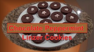 Chocolate Peppermint 'Linzer' Cookie