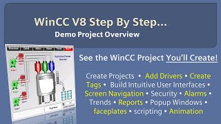 WinCC v8.0 Step By Step 1: The Demo Project You'll Build! 👨🏽‍💻 Learn SCADA Programming #winccguru
