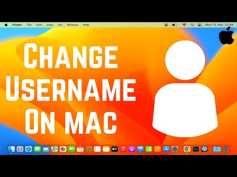 How to change username on macOS