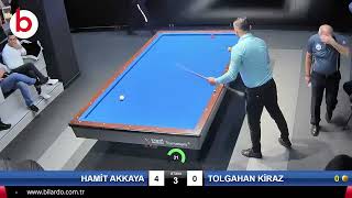 TOLGAHAN KİRAZ vs HAMİT AKKAYA | 3 Cushion Billiards LONGONİ TÜRKİYE Championship 2025