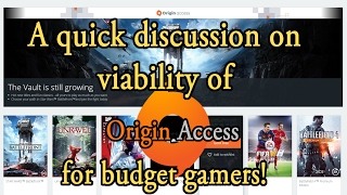 Budget Gaming: Origin Access