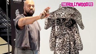 Kanye West & His Wife Bianca Censori Invite Paparazzi To Their Fur Photoshoot In Culver City, CA