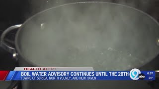 Scriba boil water advisory continues until the 29