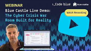 Live Demo: How the Cyber Crisis War Room Brings Control Under Pressure