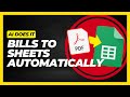 Convert Utility Bills PDF to Google Sheets with AI | Data Extraction Automation