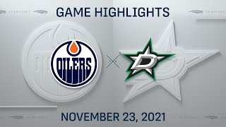 NHL Highlights | Oilers vs. Stars - Nov. 23, 2021