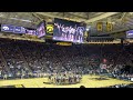 iowa football players featured in halftime dance performance at carver hawkeye arena