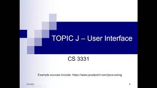 User Interface in Java (Swing Package Installation, Design and Coding)