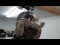 removing fxho long block including full exhaust and oil filter