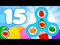 15 Huevos de Pascua Sorpresa de Colores (Fidget Spinner) ♫ Canciones Infantiles ♫ Plim Plim