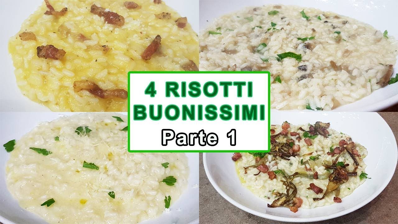 4 RICETTE DI RISOTTI BUONE FACILI E VELOCI Parte 1 | FoodVlogger - YouTube