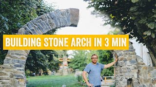 Building STONE ARCH in 3 minutes DIY