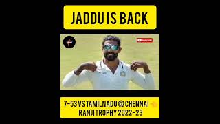 Ravindra Jadeja Stuns Tamilnadu by taking 7 Wickets @ Chennai 👈 | SIR Jadeja is Back 🔥🔥🔥
