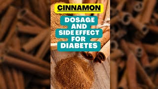 Cinnamon Dosage and Side Effect for Diabetes #SHORTS