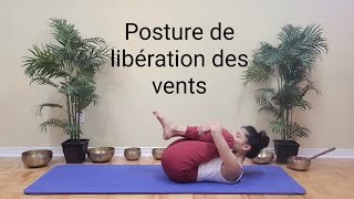 Posture pour libérer les gaz/ améliorer la digestion- Pawanmuktasana Posture de libération des vents