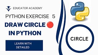 Draw Circle🔴,Spiral Circle⭕,Concentric Circle Using Turtle 🐢Graphic library Python 100%Explained